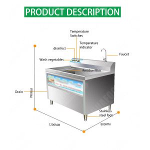 vegetable air bubble washing machine for celery