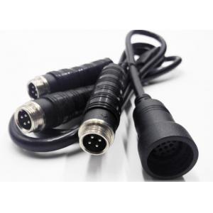China Black PVC 13 Pin Reversing Camera Extension Cable For Automotive supplier