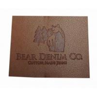 China Printing ODM Custom Leather Labels Adhesive Backing on sale