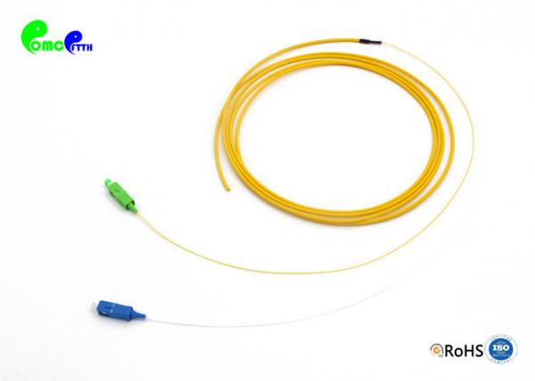 2F Single Mode Fiber Optic Pigtail SC APC + SC UPC with unit-tube 3.0mm round