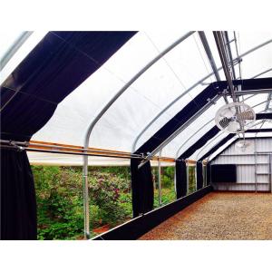 Commercial Light Deprivation Greenhouse Single Span With Air Circulation Fans