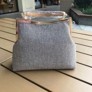 Monedero doble de la cerradura del beso, cartera de las mujeres, cartera doble de los bolsillos, cartera de la ranura para tarjeta, monedero del embrague, marco metálico, regalos para