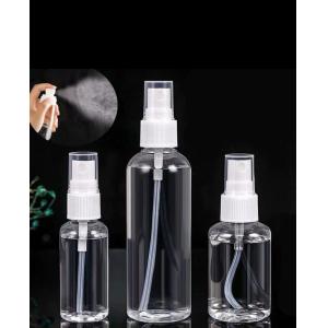 China 50 ml 60 ml 100 ml PET plástico spray névoa fina desinfetante de perfume álcool garrafas plásticas cosméticas portáteis com pulverizador supplier