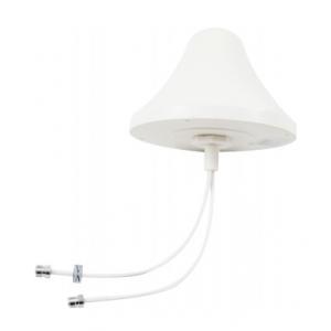 China Indoor H / V Omni Directional Ceiling Antenna 2-4dbi Gain 698-2700mhz 2xN Female Connector supplier