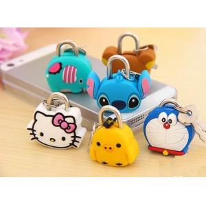 China Fashion Cute Cartoon Lock Animal Padlock Silicone Mini Lock for Diary supplier