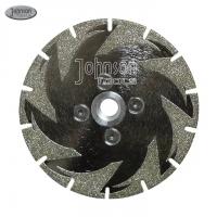 China Electroplated double-sided maple leaf diamond saw blade cutting grinding marble glass vanity blade disc on sale