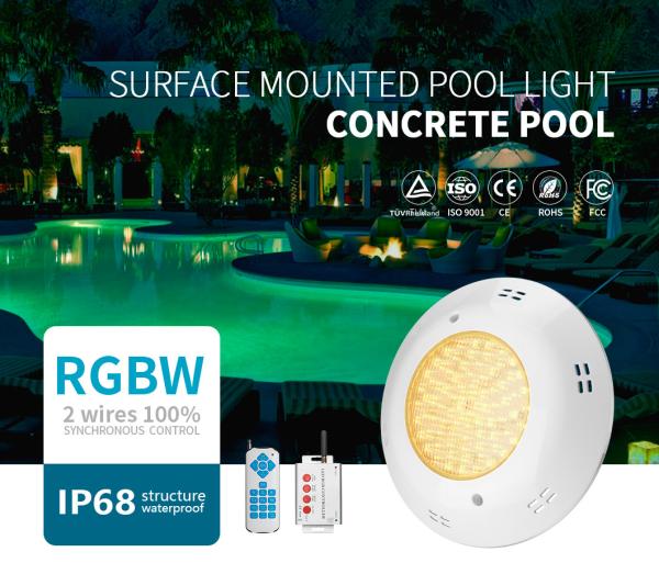 Synchronous Control Underwater Led Pool Lights VDE 470nm Surface Mount