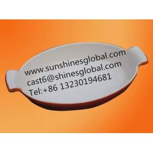 China Enameled Cookware&Bakeware/Cast Iron Enamel Grill Pan &Skillet/Enameled Fry Pan supplier