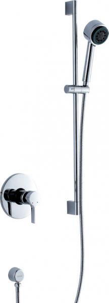 Single Handle Bathroom Wall Mounted Shower 2 Hole Mixer Taps , Ceramic Cartridge