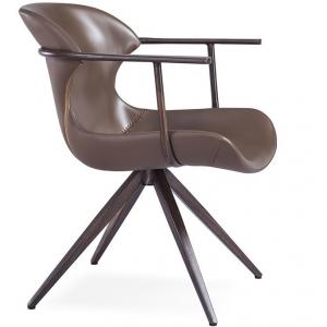 China Recyclable Leather PU 66x62x79cm Metal Wood Dining Chair supplier
