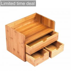 China removable bamboo make up set box with drawer for wholesale supplier