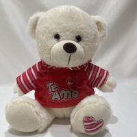 China 25 Cm Teddy Bear W/ Clothes Plush Toy Cute Plush Item For Valentine'S Day on sale
