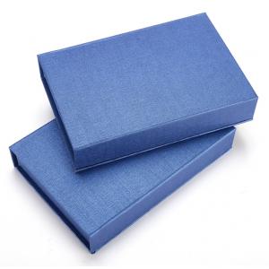 Plain Blue Rigid Printed Packaging Boxes With Magnetic Closure Practical