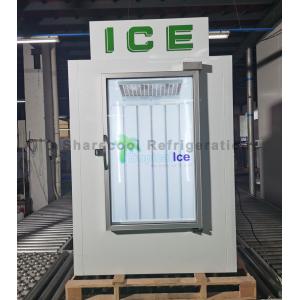 Indoor Fan Cooling Bagged Ice Merchandiser Glass Door With Heater