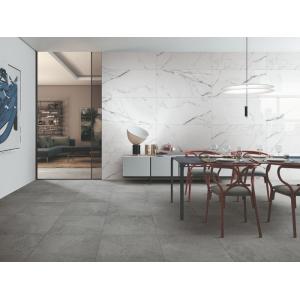 Carrara Super White Polished Porcelain Tile , 24x48 Modern Bathroom Floor Tile