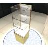 Perfume Cosmetics Bangle Jewelry Glass Display Shelves Retail With 3 Layers