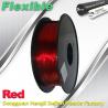 Filamento vermelho flexível amigável profissional 1.75mm da impressora 3D de Eco