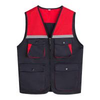 China Reflective Safety Vest Customizable for Construction Work Uniform Worker Uniform Vest on sale