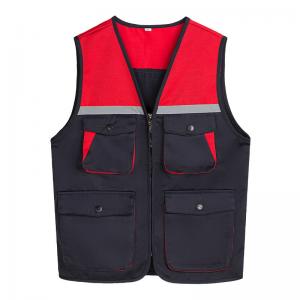 China Reflective Safety Vest Customizable for Construction Work Uniform Worker Uniform Vest supplier