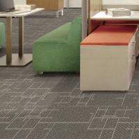 China Commercial Office Hotel Carpet Tile PVC Backed Polypropylene Surface on sale