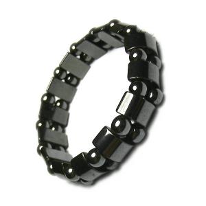 Bracelets d'aimant de mode de bracelet magnétique naturel d'hématite du Brésil rétros