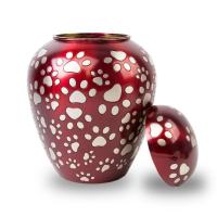 China Red / Blue Color Handmade Pet Urns , Pet Keepsake Urn High Durability on sale