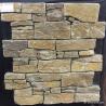 China Gold Slate Meshed Backed Stone Natural Ledgestone For Wall Panel Veneer wholesale
