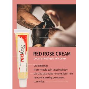 China Red Rose Numb Anesthetic Cream 10g Permanent Makeup Lidocaine Numbing Cream Apply For 20 Mins Numb For 5-6 Hours supplier