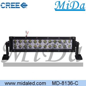 13.5inches 4x4 led light bar dual row CREE led offroad light bar 72w