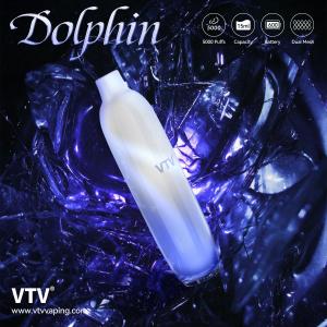 VTV Dolphin 5000 Puffs Disposable Vape E Cigarettes 1.0ohm Dual Mesh Coil