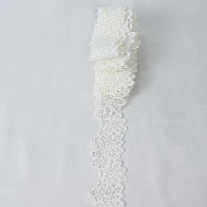 China 2 Polyester Lace Trim Wedding Applique Lace Ribbon Craft Sewing supplier