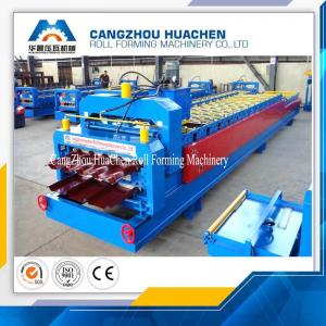 China Aluminium Cold Roof Sheet Double Layer Roll Forming Machine 8-10 M/Min Working Speed supplier