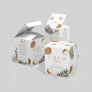 Custom Logo Folding Paper Candle Packaging Cardboard Paper Box