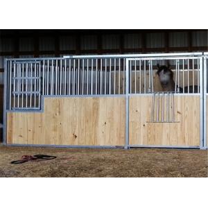 China Heavy Duty Horse Stable Box Equipment with Bamboo Board Hot Dip Galvanized European Style supplier