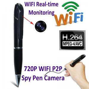 China 720P HD WIFI P2P Pen Spy Hidden Camera Covert Video Streaming Recorder Home Security Nanny Camera Remote Baby Monitor supplier