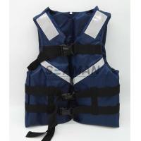 China 300D Oxford Navy Blue Men's Watersports Life Jacket SOLAS Reflective Tape Size S, M, L, XL on sale