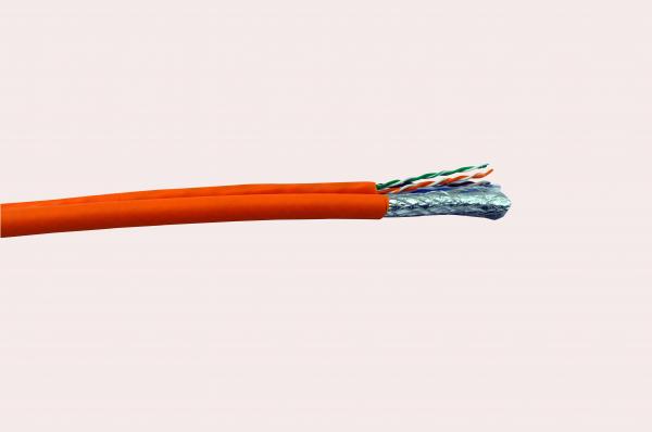Cat5e FTP Ethernet Lan Cable 24AWG , Lan Network Cable PE Insulation High Speed