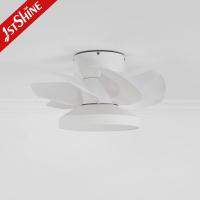 China Flush Mount Small Led Light Ceiling Fan With Decorative Quiet DC Motor on sale