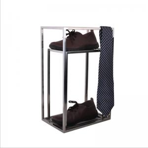 Smooth Design Stainless Steel Metal Box Frame , Tie Scarf Display Rack Without Injuring Hands