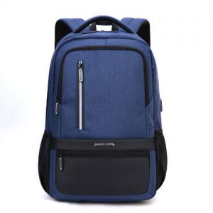 External USB Charging Backpack Men Laptop Waterproof Nylon School Bags