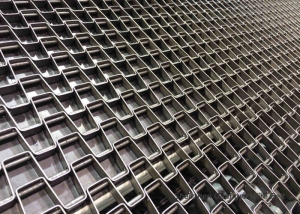 Welded Edges Honeycomb Belt Conveyor For Packing , Customizable High Temperature Belt