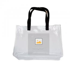 Small Mini Clear PVC Tote Bag With Zipper Clear Cute Purse