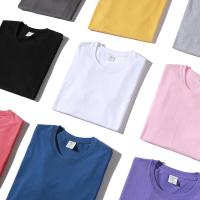 China Short Sleeve Round Neck Men'S Blank T Shirt 100% Plain White T Shirt Cotton on sale