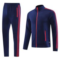 China OEM ODM Soccer Football Training Tracksuit Royal Blue Jacket Set on sale