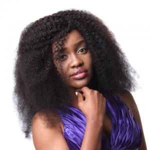 7A Grade Unprocessed Human Virgin Hair Peruvian Afro Kinky Curly Hair For Black Women
