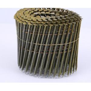 Pallet Coil Wire Nails Yellow Zinc White Pallet Screw Shank Coil Nails