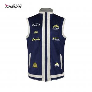 Custom Logo Zipper Softshell Coat Training Mens Sleeveless Workout Shirts Sports Gym Vest