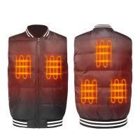 China Brown Washable Outdoor Heated Vest 45c Milwaukee Electric Jacket on sale
