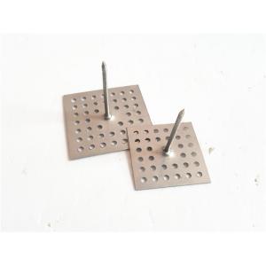 SS Perforated Base Insulation Anchor Pins, Insulation Hangers With Dome Caps