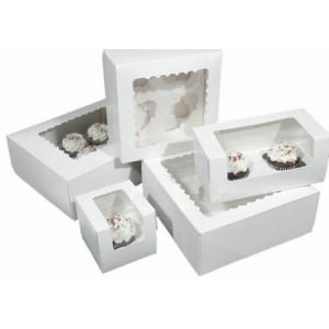 Beautiful Premium Corrugated Cardboard Cake Boxes Window Inserts Die Cut